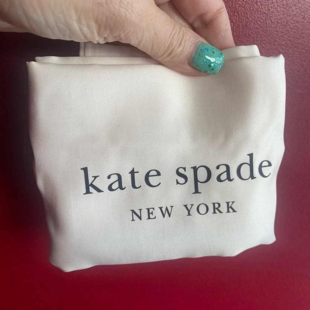 Special Flowers & Heart Kate Spade Coated Canvas Red Leather Trim Mini-Tote NWT - Picture 12 of 12